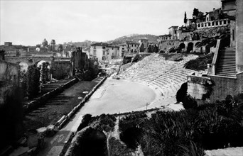 italia, verona, veduta del teatro romano, 1930 1940