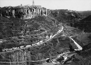 europa, italia, toscana, pitigliano, 1910 1920