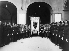 europe, italie, toscane, prato, bureaux institutionnels de la mairie, 1900 1910
