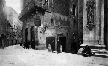 europa, italia, toscana, siena, uno scorcio della città, 1900 1910