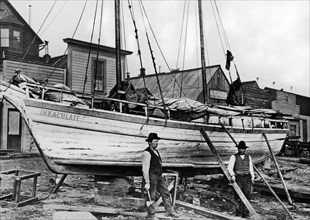 america, alaska, construction of the boat, 1910-20