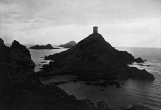 europa, francia, corsica, isole sanguinarie, veduta, 1920 1930