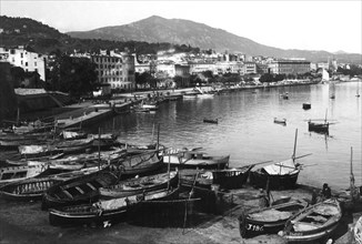 europe, france, corse, ajaccio, vue du vieux port, 1910 1920