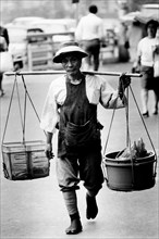 giappone, tokyo, venditore ambulante, 1973