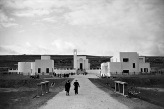 afrique, libye, tripolitaine, vue du centre civil, 1930