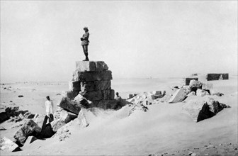 afrique, libye, leptis magna, site archéologique, 1910
