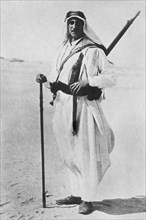 afrique, libye, explorateur à l'île de kufra, 1920