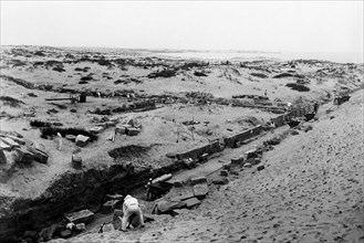 africa, libia, sabratha, scavi archeologici, 1920