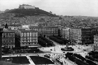 campanie, naples, vue de la ville, 1925