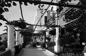 italie, campanie, île de capri, jardins et villas, 1930