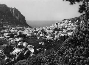 italia, campania, isola di capri, panorama, 1955