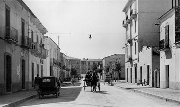 italie, campanie, battipaglia, rue du prince de piedmont, 1920 1930