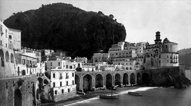italia, campania, atrani, panorama, 1910 1920