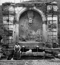 italie, campanie, avellino, la fontaine de sant'antonio abate, 1920