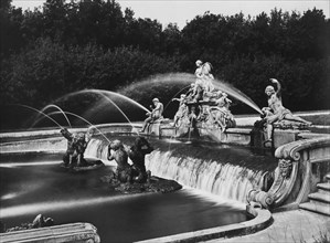 italie, campanie, caserta, palais royal de caserta, la troisième cascade, celle de ceres, 1910