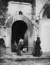 italie, campanie, naples, scènes de vie à vomero, 1900 1910