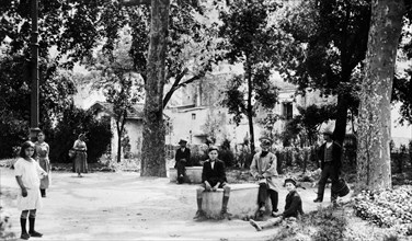italie, campanie, sarno, parc, 1930