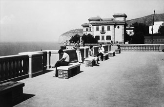 italie, campanie, sorrento, la terrasse des capucins, années 1920