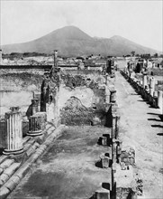 italie, campanie, pompeii, le forum civil, 1910