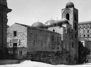 italie, sicile, palerme, l'église de san giovanni degli eremiti, 1910 1920