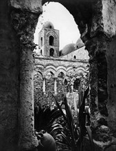 italia, sicilia, palermo, il chiostro della chiesa di san giovanni degli eremiti, 1910 1920