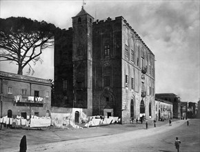 italie, sicile, palerme, le palais de la zisa, années 1920