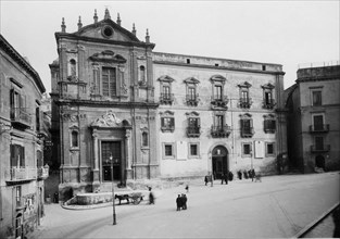 europe, italie, sicile, agrigento, église du saint rosaire, 1934