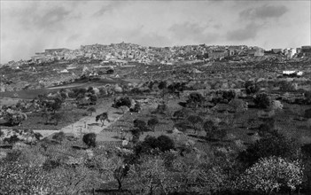 europe, italie, sicile, agrigento, vue, 1934