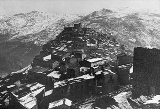 europa, italia, sicilia, castel di lucio, veduta del paese, 1900 1910