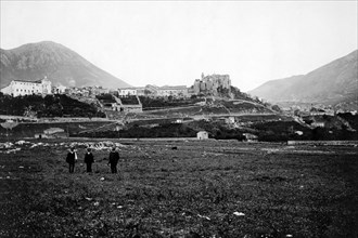 europe, italie, sicile, palerme, carini, panorama, 1910 1920