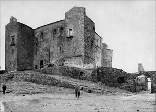 europe, italie, sicile, palerme, castelnuovo, vue du château, 1900 1910