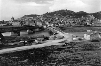 italia, sicilia, licata, il ponte sull'imera, 1910