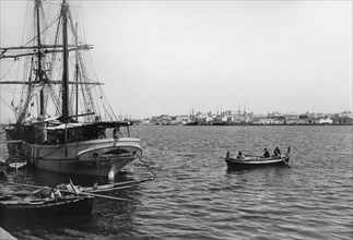 port, marsala, sicile, italie 1910