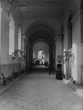 italie, sicile, termini imerese, le landrone du grand hotel des thermes, 1910 1920