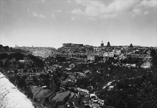 italie, sicile, ragusa, panorama, années 1920