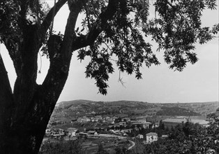 italia, basilicata, potenza, veduta verso la stazione superiore, 1930