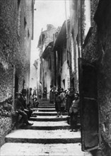italie, basilicate, potenza, une vieille ruelle, 1920