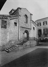 italia, basilicata, potenza, la facciata della chiesa di san michele, 1930