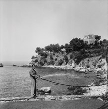 italia, basilicata, maratea, torre saracena di punta venere, 1950