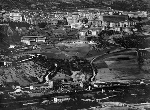 italie, basilicate, vue aérienne de potenza, 1930