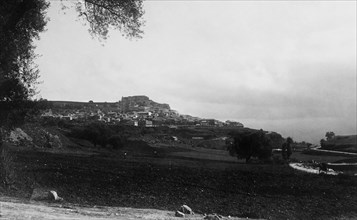 europe, italie, calabre, vibo valentia, vue de la ville, 1920 1930
