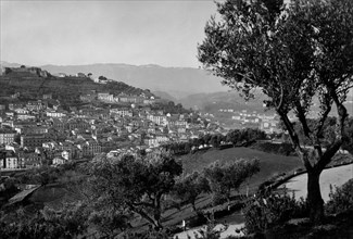 europe, italie, calabre, cosenza, panorama, 1920 1930