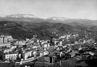 europa, italia, calabria, cosenza, panorama, 1930