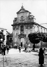 europa, italie, calabre, serra san bruno, vue de l'église du rosaire, 1920 1930