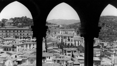 europa, italia, calabria, cosenza, scorcio della città dalla loggia del duomo, 1920 1930
