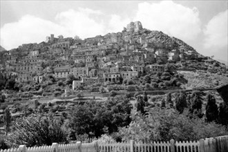 europa, italia, calabria, morano calabro, veduta della città, 1920 1930