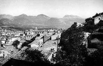 europe, italie, calabre, mormanno, panorama, années 1930