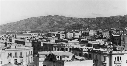 europe, italie, calabre, reggio calabre, vue de la ville depuis le musée, 1920 1930