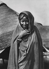 africa, eritrea, agordat, cheren, ragazza bilena, 1920
