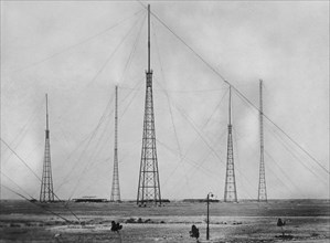 afrique, eritrea, massaua, station radiotélégraphique, 1920 1930
